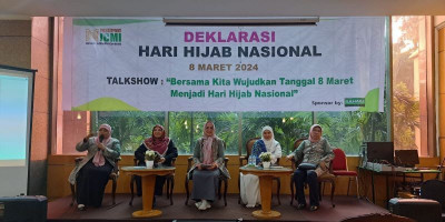 Bersama Perempuan ICMI, Ratusan Wakil Ormas Deklarasikan Hari Hijab Nasional