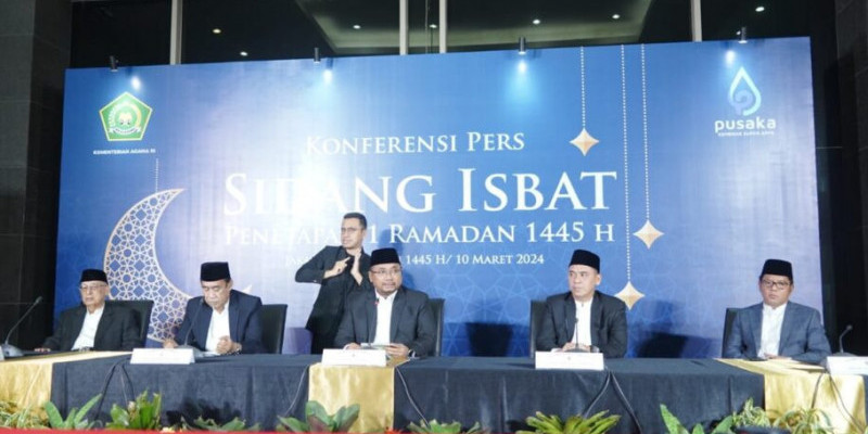 Sidang Isbat 1 Ramadan 1445 H (10/3)/Kemenag RI