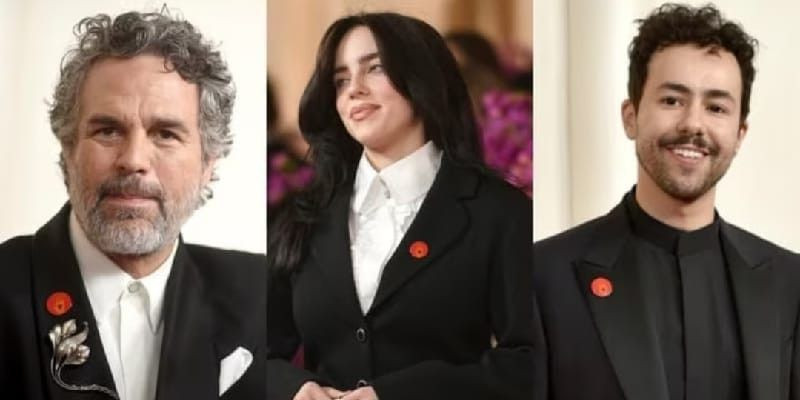 (Ki-ka) Mark Ruffalo-Billie Eilish-Ramy Youseff di karpet merah Academy Awards ke-96 (10/3)/AP