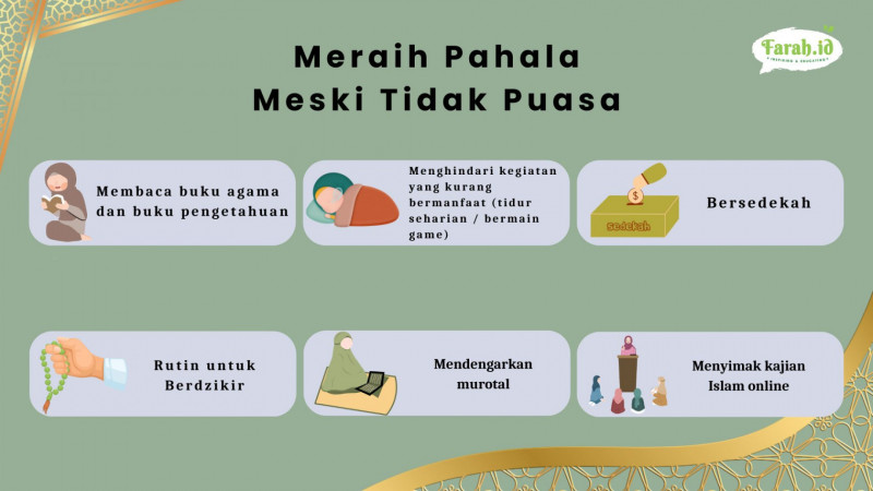 6 aktivitas positif di bulan Ramadan/Infografis: Timur Muhammad Santosa