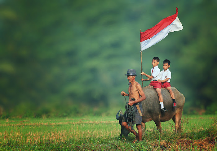 Ilustrasi bahagianya anak Indonesia/KENDI