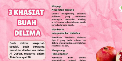 Delima, Segar Buahnya Kaya Khasiatnya