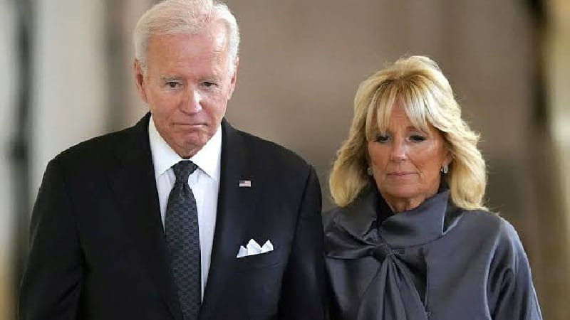 Presiden AS Joe Biden dan ibu Negara Jill Biden/AP