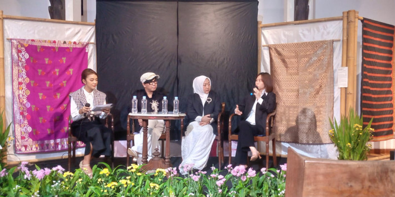 Launching koleksi Syakeph Official x Anggiasari Mawardi di Bentara Budaya, Jakarta, Kamis (25/4/2024)/Farah.id