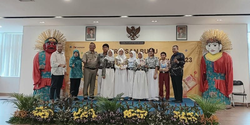 Perilisan buku karya pemenang Lomba Menulis 2023 di Gedung Dispusip DK Jakarta (21/5)/Farah.id