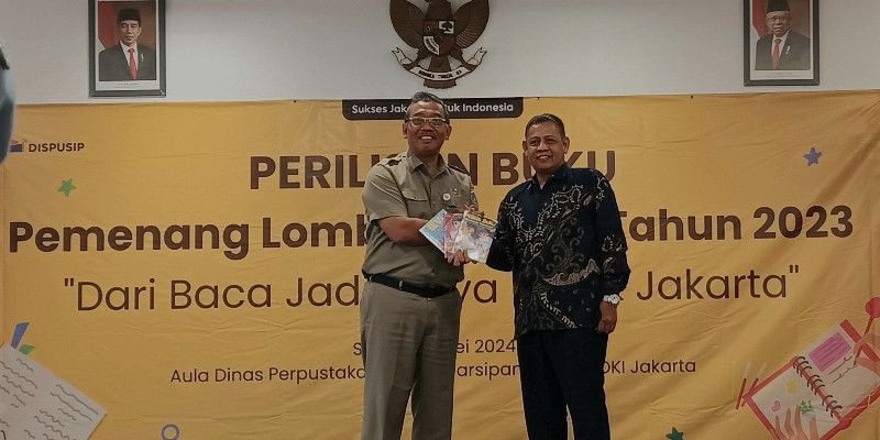 Perilisan buku pemenang lomba menulis 2023 (21/5)/Farah.id
