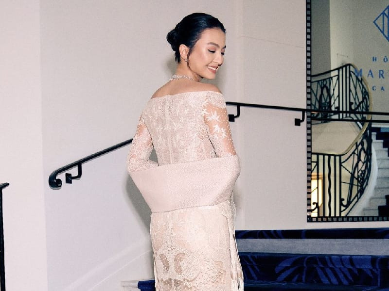 Raline Shah kembali curi perhatian di karpet merah Festival Film Cannes/Instagram @ralineshah