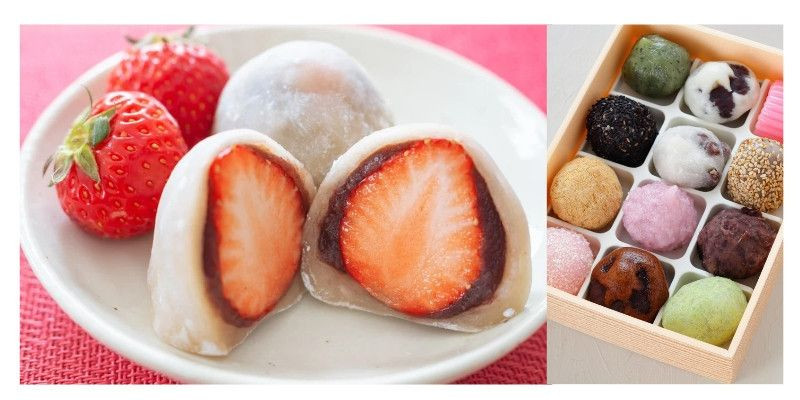 Mochi dengan ciri khas tekstur kenyal. (Pinterest/Grafis: Adelia)