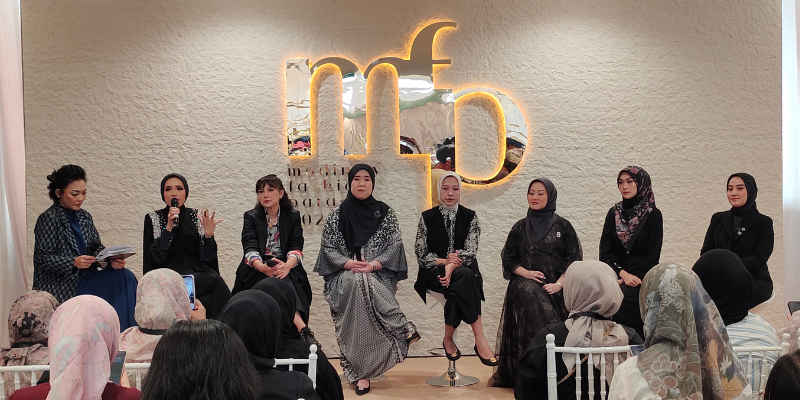 Konferensi pers MODINITY Fashion Parade 2025 di Senayan City (21/2). (FARAH/Demay)