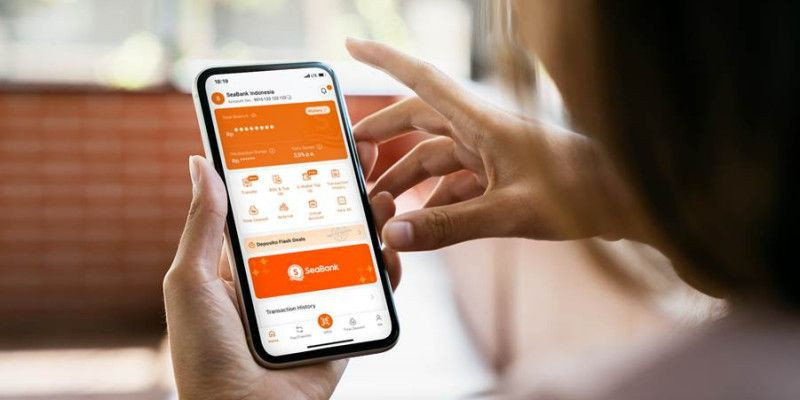 Ilustrasi penggunaan bank digital Seabank. (Ist)
