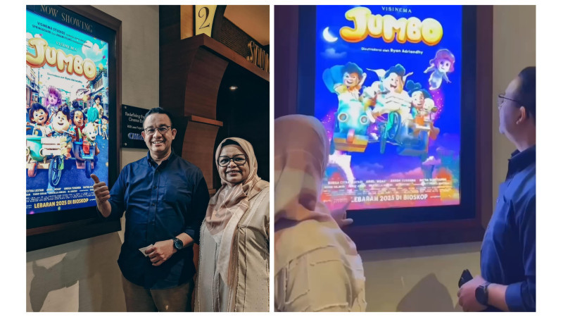 Anies Baswedan membagikan pengalamannya nonton film Jumbo yang ditonton lebih dari 1 juta orang. (Thread/@aniesbaswedan)