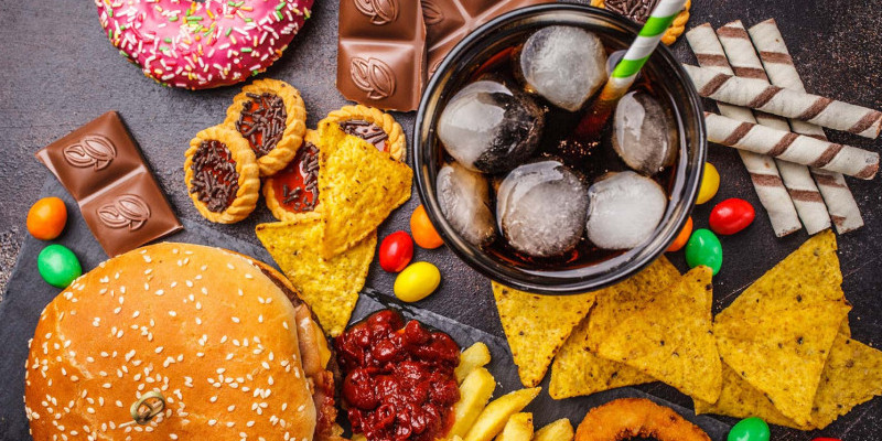 Ilustrasi ultraprocessed food (UPF). (drvegan)