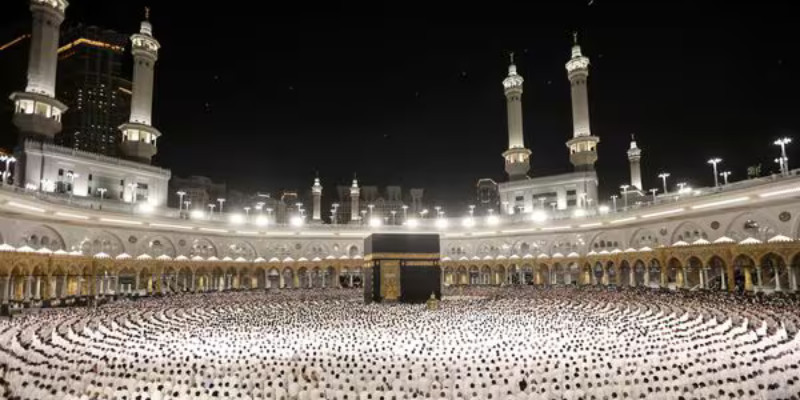 Ilustrasi suasana haji. (AFP)