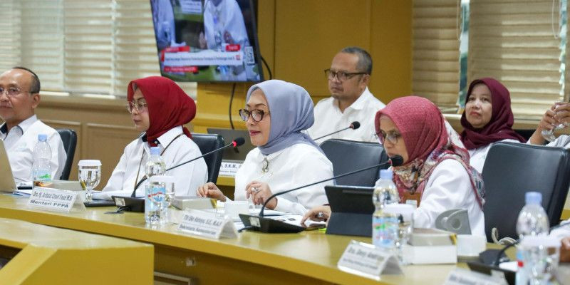Menteri PPPA bertemu DPD RI (23/4). (Kementerian PPPA)