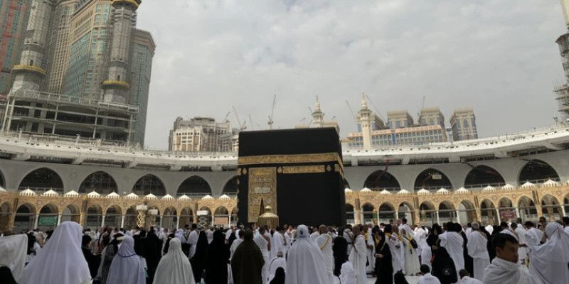 Ilustrasi haji di area Masjidil Haram. (Net)