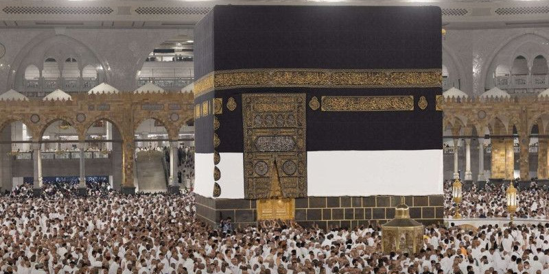 Ilustrasi jemaah haji di Baitullah (haramain)