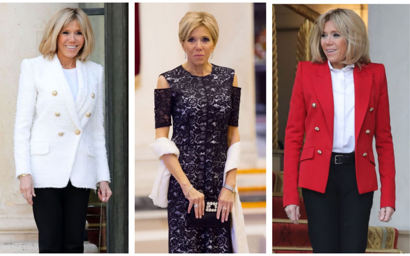 Ibu Negara Prancis Brigitte Macron (GI)