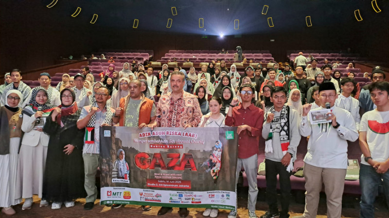 Nobar Adik Asuh RISKA di Epicentrum XXI Jakarta (14/6). (RISKA)