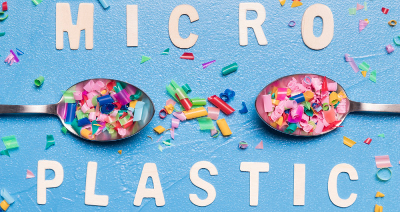 Ilustrasi mikroplastik yang membahayakan kesehatan manusia. (Freepik)