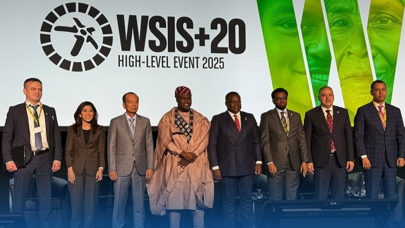 Menkomdigi Meutya Hafid di World Summit on The Information Society (9/7)/Instagram @kemkomdigi