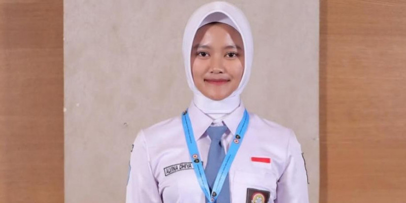 Alvina Dhiya Kamila Faradisa asal Kalimantan Selatan. (Instagram/@@vinaayz_)