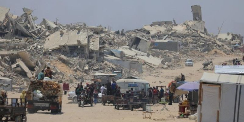 Salah satu situasi Gaza terkini. (Anadolu)