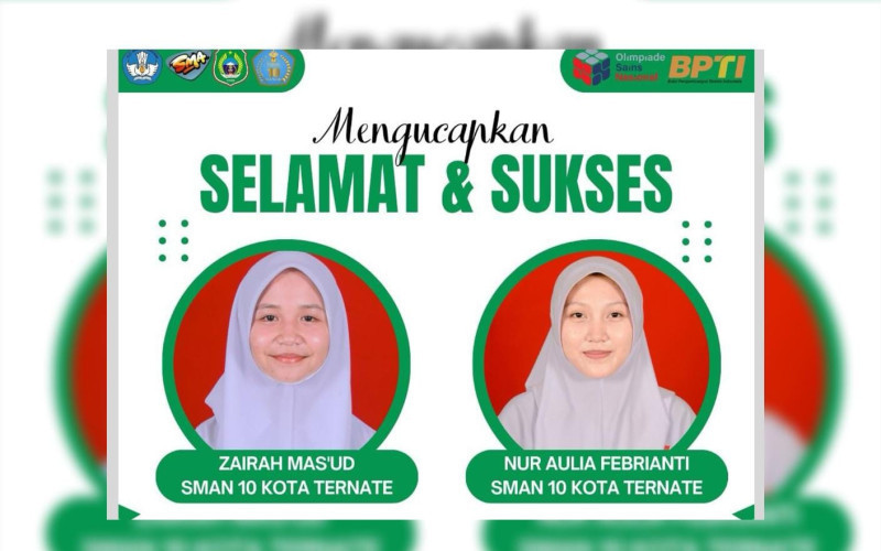 Zairah dan Nur Aulia. (Instagram/@officialsmantenternate)