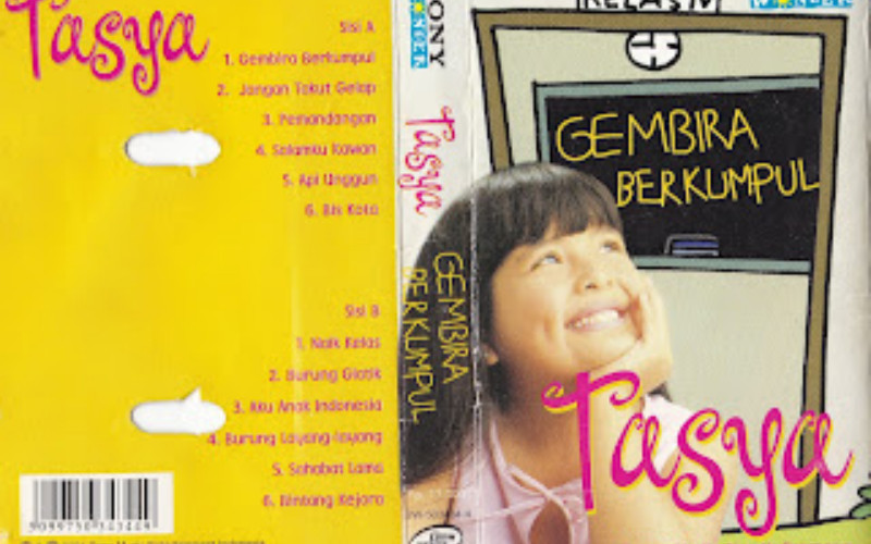 Salah satu album lagu anak Tasya Kamila. (SampulKasetAnak)