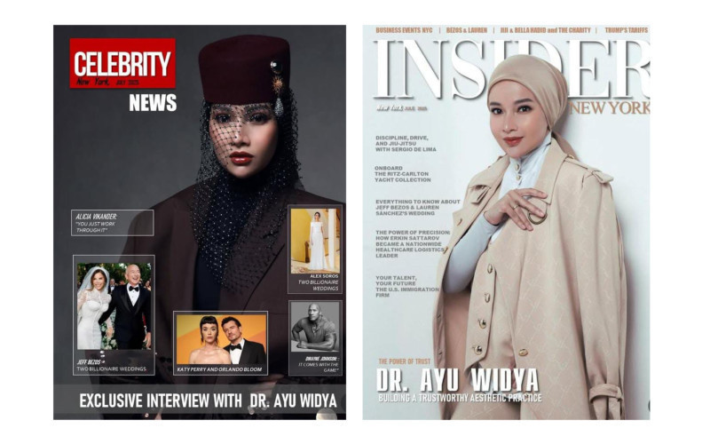 dr. Ayu Widyaningrum sebagai bintang sampul dua majalah internasional. (Ist)