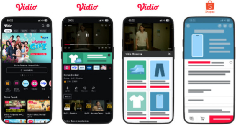 Vidio Shopping by Vidio x Shopee. (Ist)