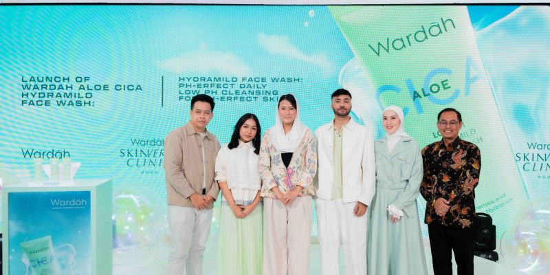 Peluncuran Wardah Aloe Cica Hydramild Facial Wash (1/8) di Jakarta. (Ist)