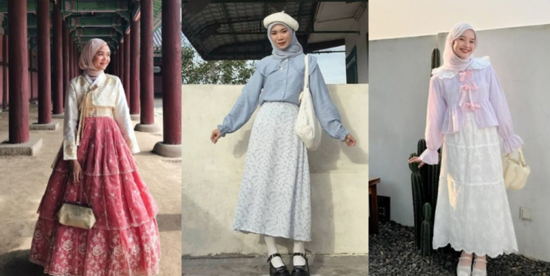 Korean look ala hijabers. (Pinterest)