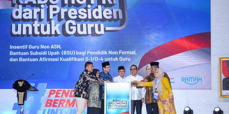 Peluncuran Kado HUT RI dari Presiden untuk Guru (6/8). (Ist)