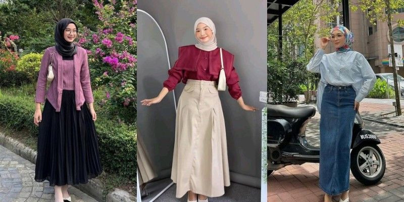 Ragam rok untuk OOTD cantikmu. (Pinterest/Grafis: Raihana Bilbisyri)