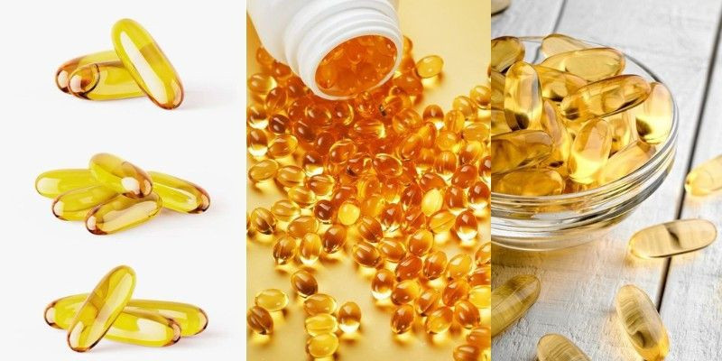 Ilustrasi suplemen minyak ikan (fish oil). (Pinterest)
