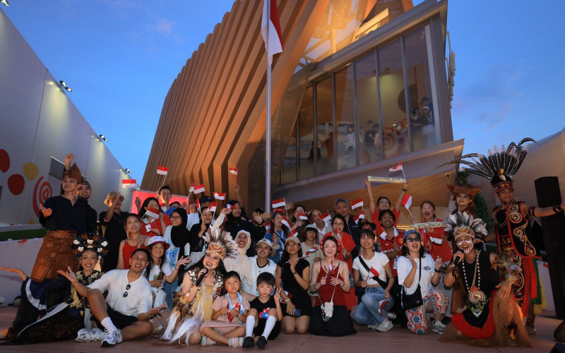 Kemeriahan di Paviliun Indonesia World Expo 2025 Osaka sambut HUT RI ke-80. (Ist)