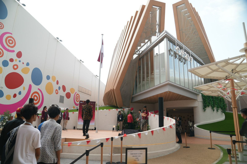 Pengibaran Bendera Merah Putih di Paviliun Indonesia World Expo 2025 Osaka. (Ist)