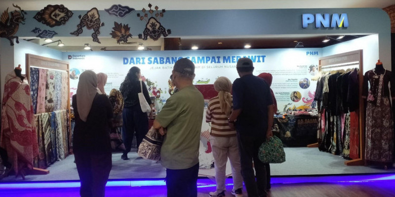 Salah satu booth batik di GBN 2025. (FARAH/Nadine)