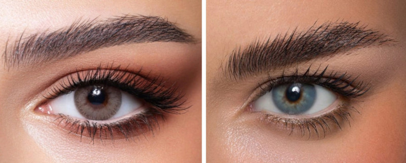 Ilustrasi mata dengan softlens alias lensa kontak. (Net)