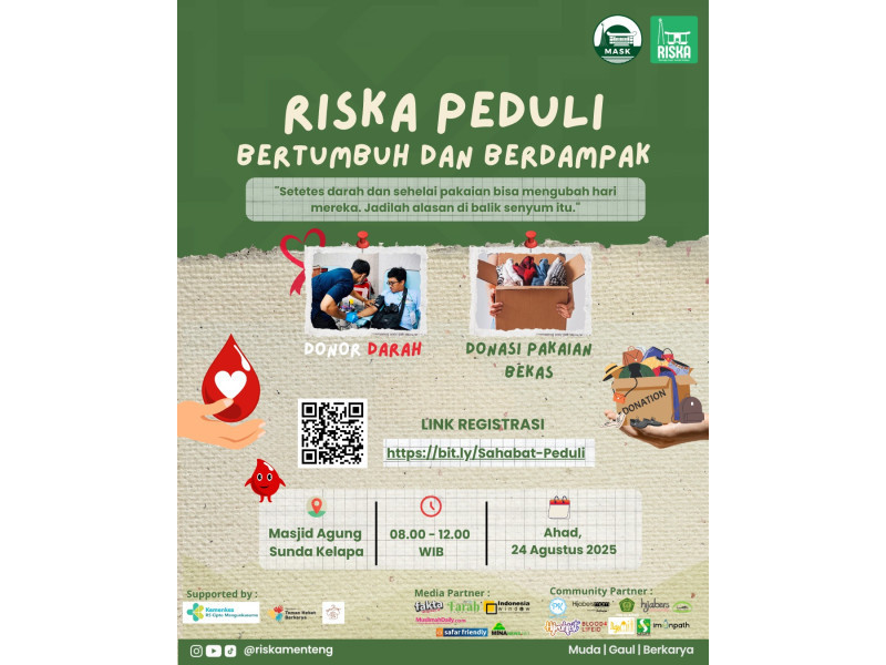Yuk, berpartisipasi dalam RISKA PEDULI 2025. (RISKA)