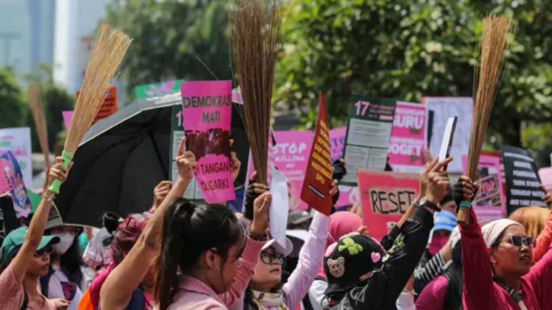 Aliansi Perempuan Indonesia suarakan kepentingan bangsa (3/9). (BBC)