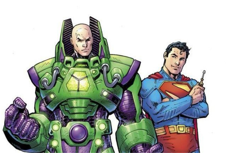 Lex Luthor dan Superman. (X/@JamesGunn)