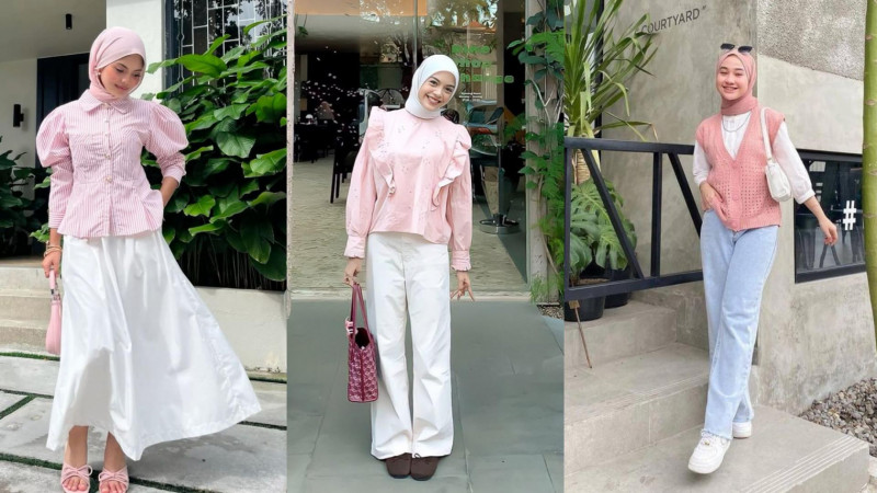 Ragam gaya fesyen dalam balutan pink. (Pinterest)
