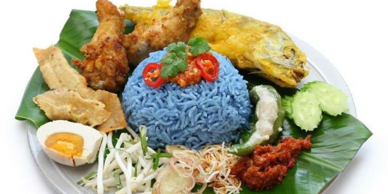 Ilustrasi Nasi Kerabu (Pinterest)