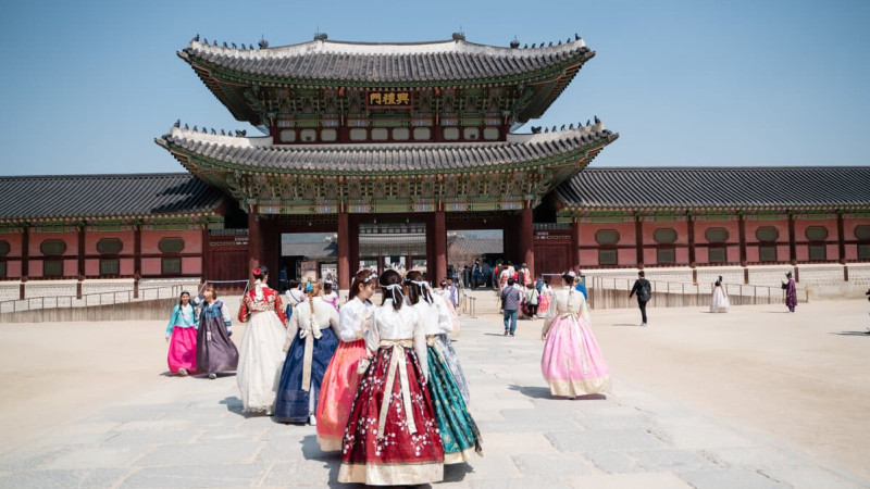  Gyeongbokgung Palace, Korea Selatan. (Ourbigjourney)