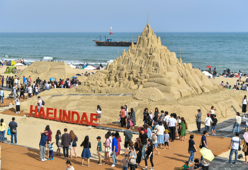 Salah satu sudut pantai Haeundae. (haeundae.go.kr) 