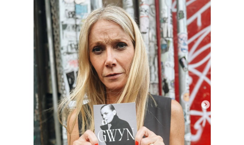Gwyneth Paltrow mempromosikan fashion label GWYN miliknya. (Instagram/@