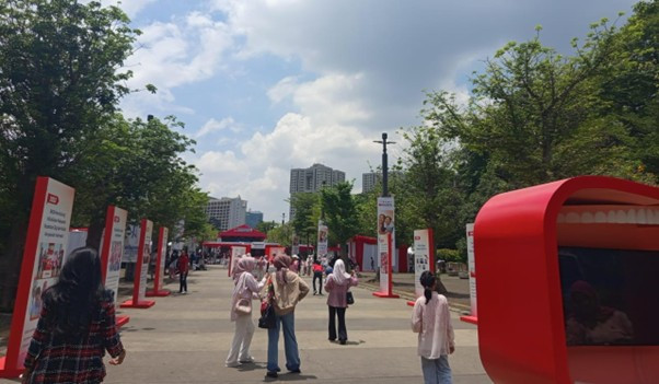 BKGN 2025 di Plaza Timur Gelora Bung Karno, Jakarta (21/9). (FARAH/Bunga Natasya Putri)