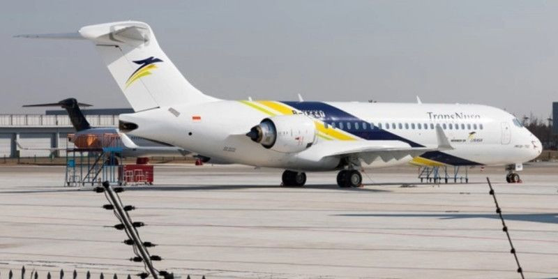Pesawat maskapai TransNusa, salah satu rute ke Kuala Lumpur. (TransNusa)
