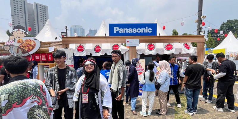 Booth Panasonic Gobel Indonesia di Jak-Japan Matsuri 2025.